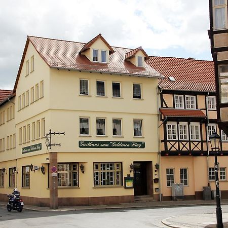 Hotel Garni Zum Goldenen Ring Quedlinburg Bagian luar foto